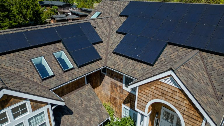 View of Home with View skylights on a Home with Composite Asphalt Shingles Roof in Maple Valley, Washington