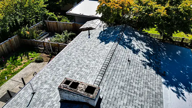 TPO Flat with Composite Asphalt Shingles Roof in Bellevue, Washington